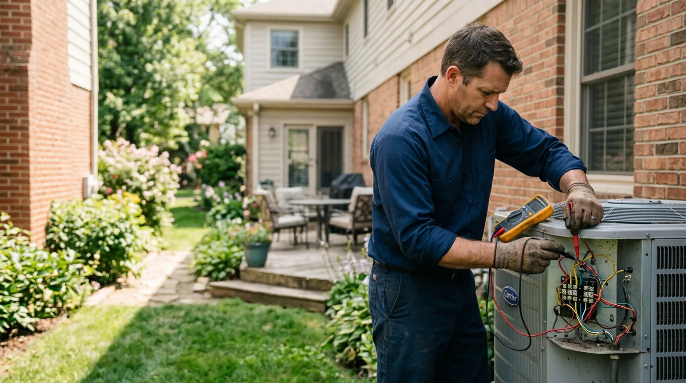 HVAC technician working near Big Lake, TX